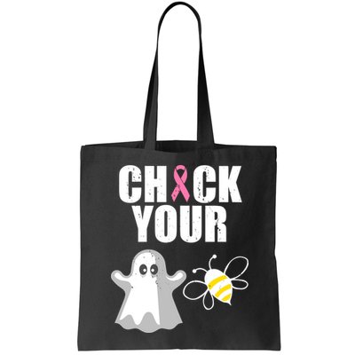 Check Your Boobies Breast Cancer Halloween Bag
