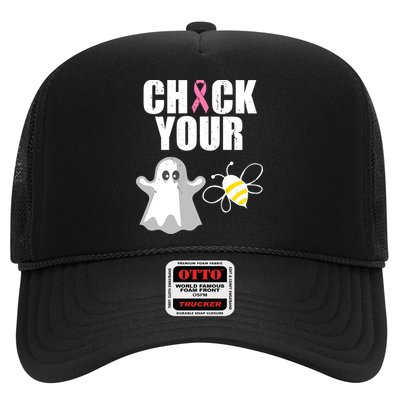 Check Your Boobies Breast Cancer Halloween Trucker Hat