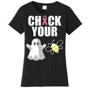 Check Your Boobies Breast Cancer Halloween Women's T-Shirt