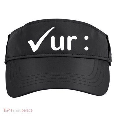 Check Your Colon Cancer Awareness Adult Drive Performance Visor