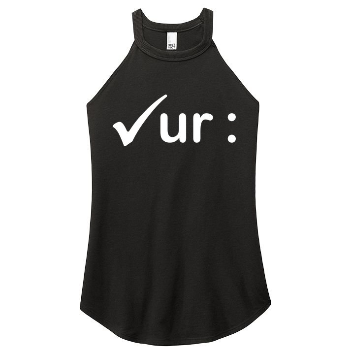 Check Your Colon Cancer Awareness Women's Perfect Tri Rocker Tank