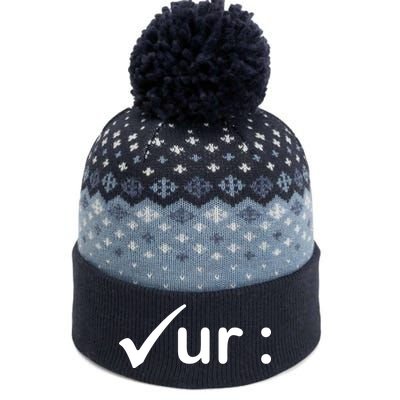 Check Your Colon Cancer Awareness The Baniff Cuffed Pom Beanie