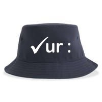 Check Your Colon Cancer Awareness Sustainable Bucket Hat