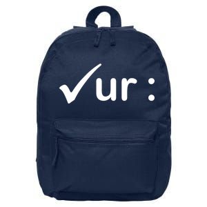 Check Your Colon Cancer Awareness 16 in Basic Backpack