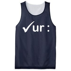 Check Your Colon Cancer Awareness Mesh Reversible Basketball Jersey Tank