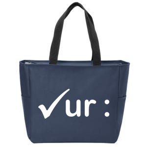 Check Your Colon Cancer Awareness Zip Tote Bag