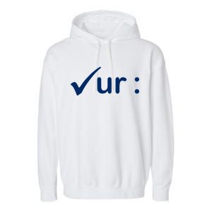 Check Your Colon Cancer Awareness Garment-Dyed Fleece Hoodie