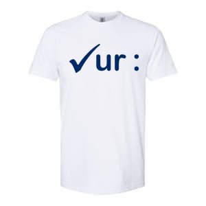 Check Your Colon Cancer Awareness Softstyle CVC T-Shirt