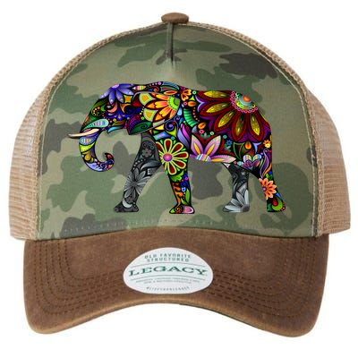 Cheerful Elephant Legacy Tie Dye Trucker Hat