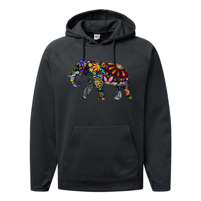 Cheerful Elephant Performance Fleece Hoodie