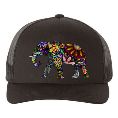 Cheerful Elephant Yupoong Adult 5-Panel Trucker Hat