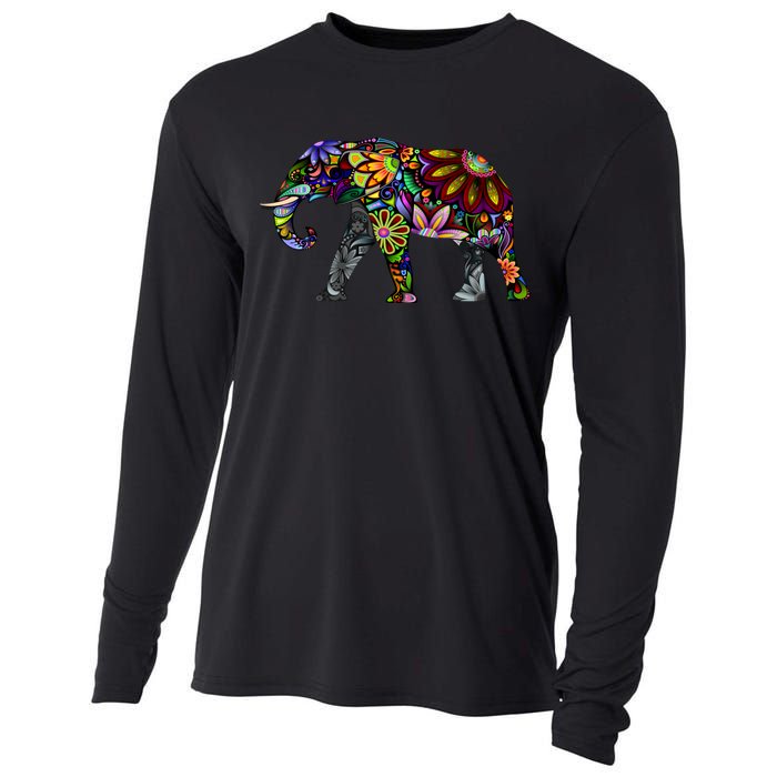 Cheerful Elephant Cooling Performance Long Sleeve Crew