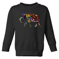 Cheerful Elephant Toddler Sweatshirt