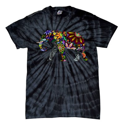 Cheerful Elephant Tie-Dye T-Shirt