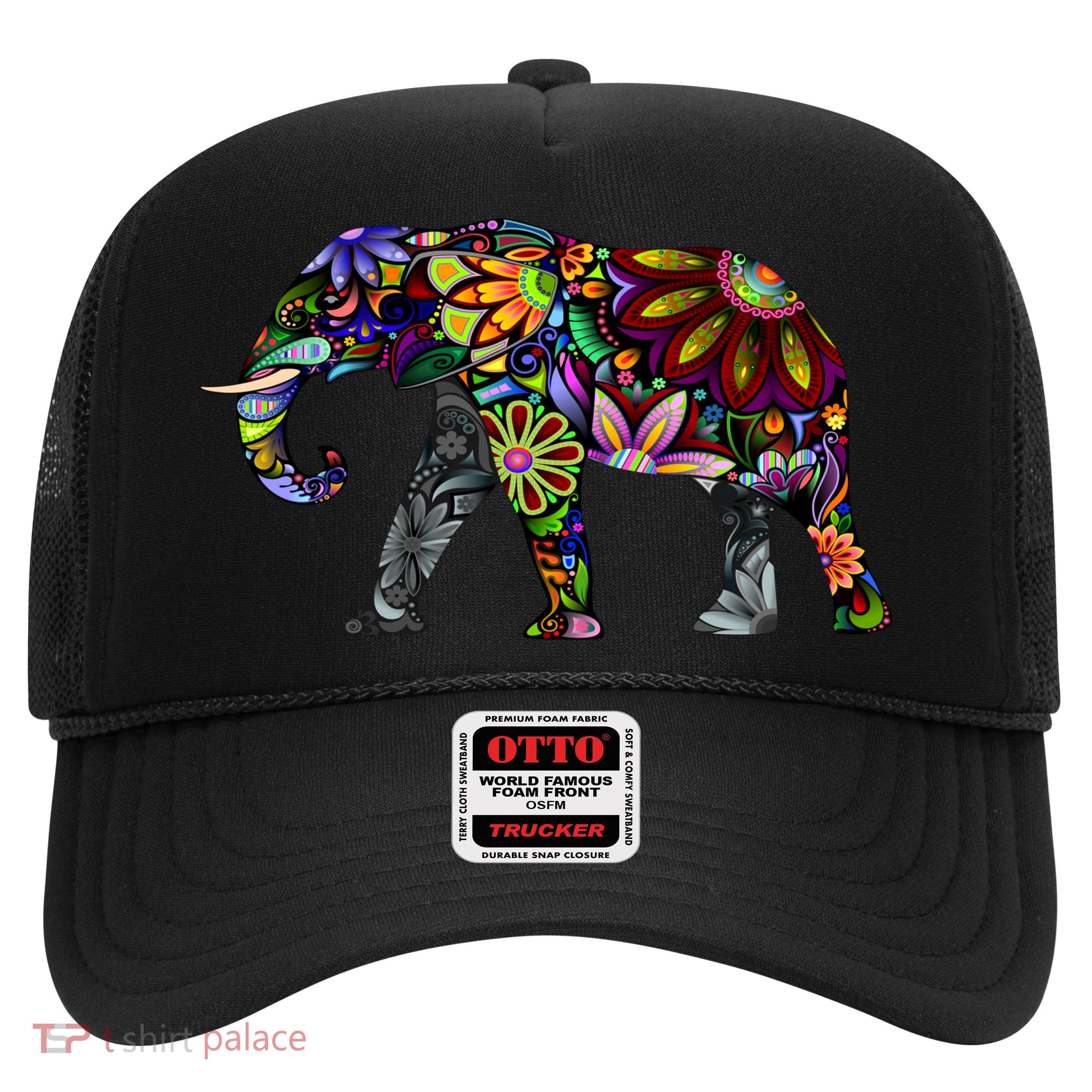 Cheerful Elephant Trucker Hat