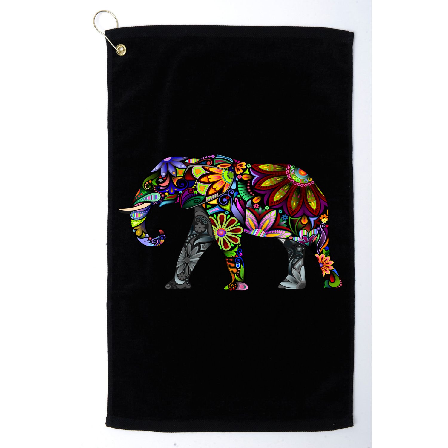 Cheerful Elephant Golf Towel