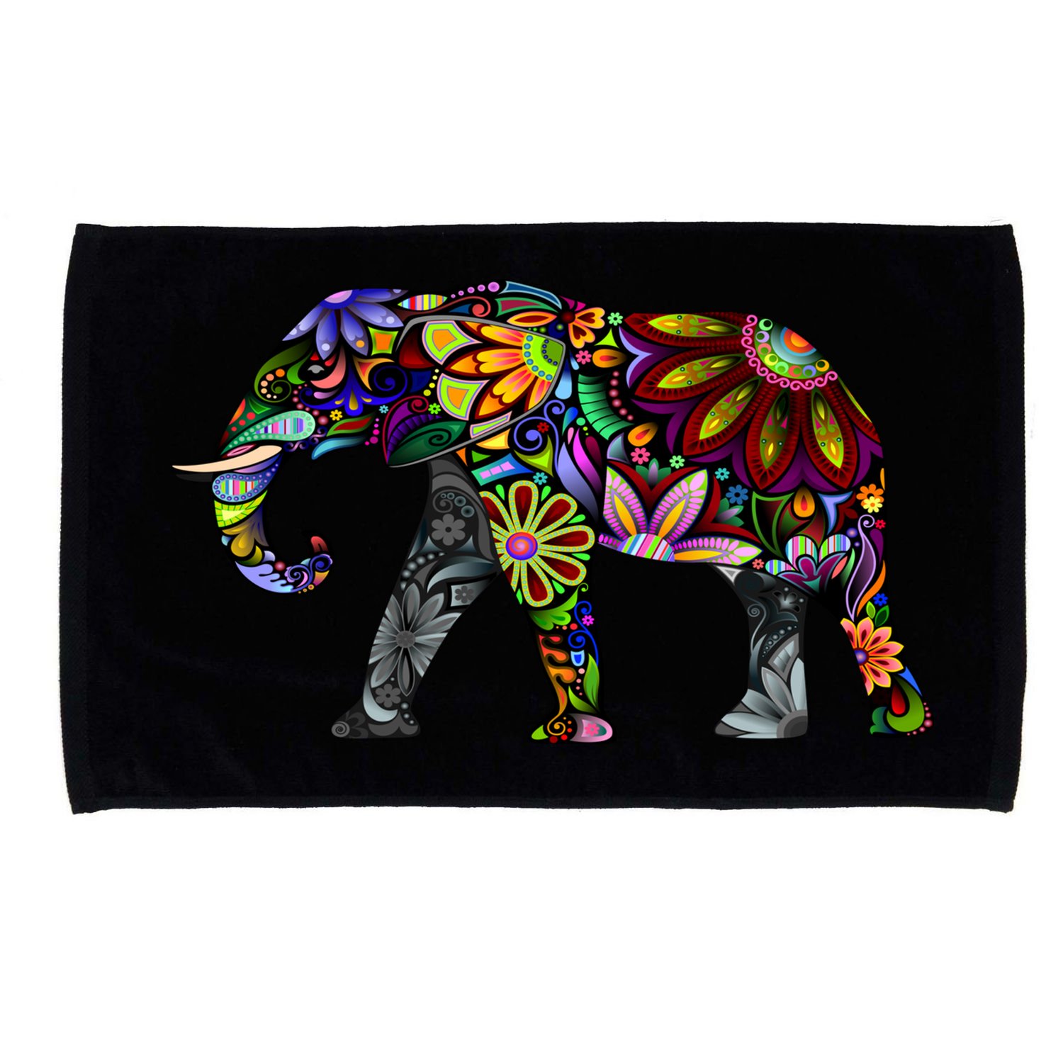 Cheerful Elephant Microfiber Hand Towel
