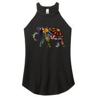 Cheerful Elephant Women's Perfect Tri Rocker Tank