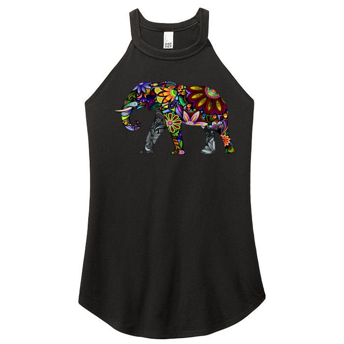 Cheerful Elephant Women's Perfect Tri Rocker Tank