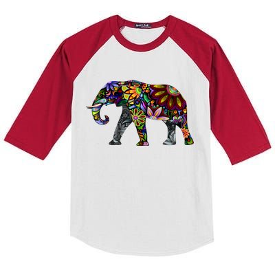 Cheerful Elephant Kids Colorblock Raglan Jersey