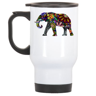 Cheerful Elephant Stainless Steel Travel Mug