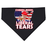 Cheers Beers Liberal Tears Pro Trump USA-Made Doggie Bandana