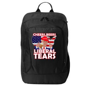 Cheers Beers Liberal Tears Pro Trump City Backpack