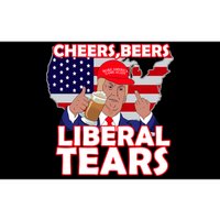 Cheers Beers Liberal Tears Pro Trump Bumper Sticker