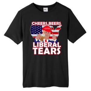 Cheers Beers Liberal Tears Pro Trump Tall Fusion ChromaSoft Performance T-Shirt