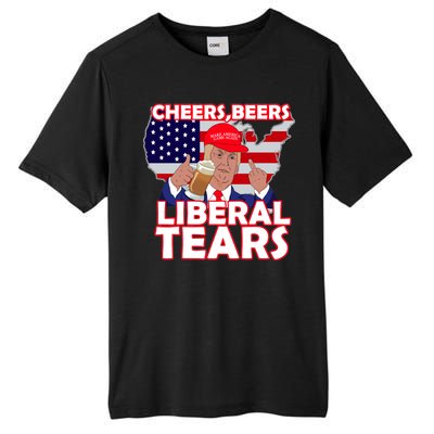 Cheers Beers Liberal Tears Pro Trump Tall Fusion ChromaSoft Performance T-Shirt