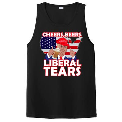 Cheers Beers Liberal Tears Pro Trump PosiCharge Competitor Tank