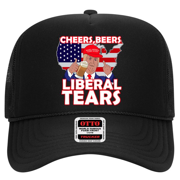 Cheers Beers Liberal Tears Pro Trump Trucker Hat
