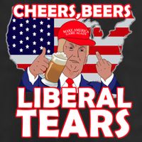 Cheers Beers Liberal Tears Pro Trump Trucker Hat