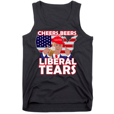 Cheers Beers Liberal Tears Pro Trump Tank Top