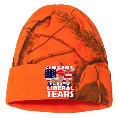 Cheers Beers Liberal Tears Pro Trump Kati Licensed 12" Camo Beanie