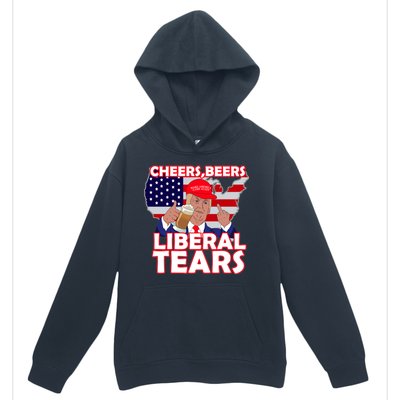 Cheers Beers Liberal Tears Pro Trump Urban Pullover Hoodie