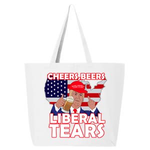 Cheers Beers Liberal Tears Pro Trump 25L Jumbo Tote