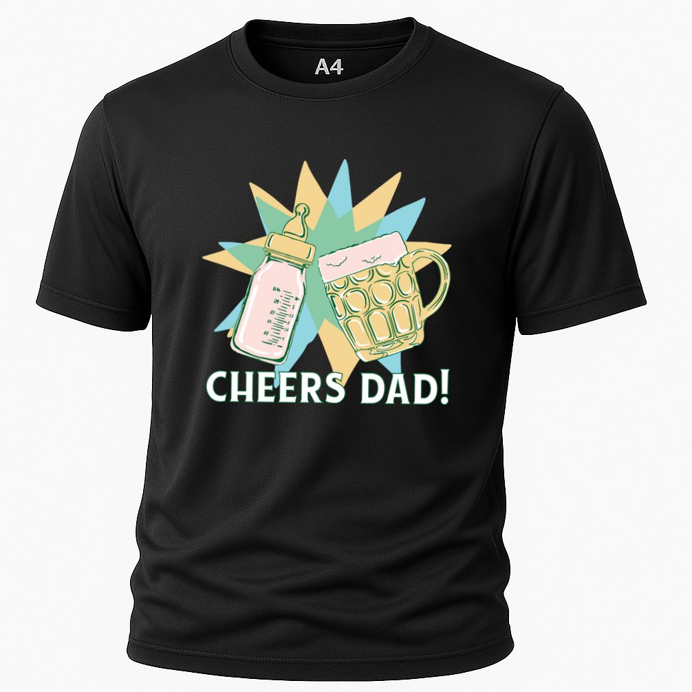 Cheers Dad Bottle And Beer Performance Shirt
