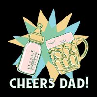 Cheers Dad Bottle And Beer Performance Shirt