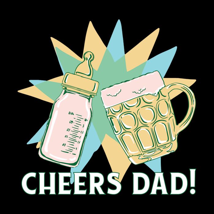 Cheers Dad Bottle And Beer Performance Shirt
