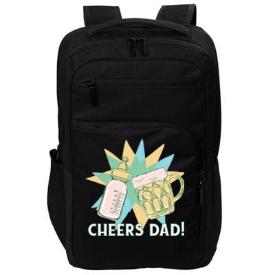 Cheers Dad Bottle And Beer Impact Tech Backpack