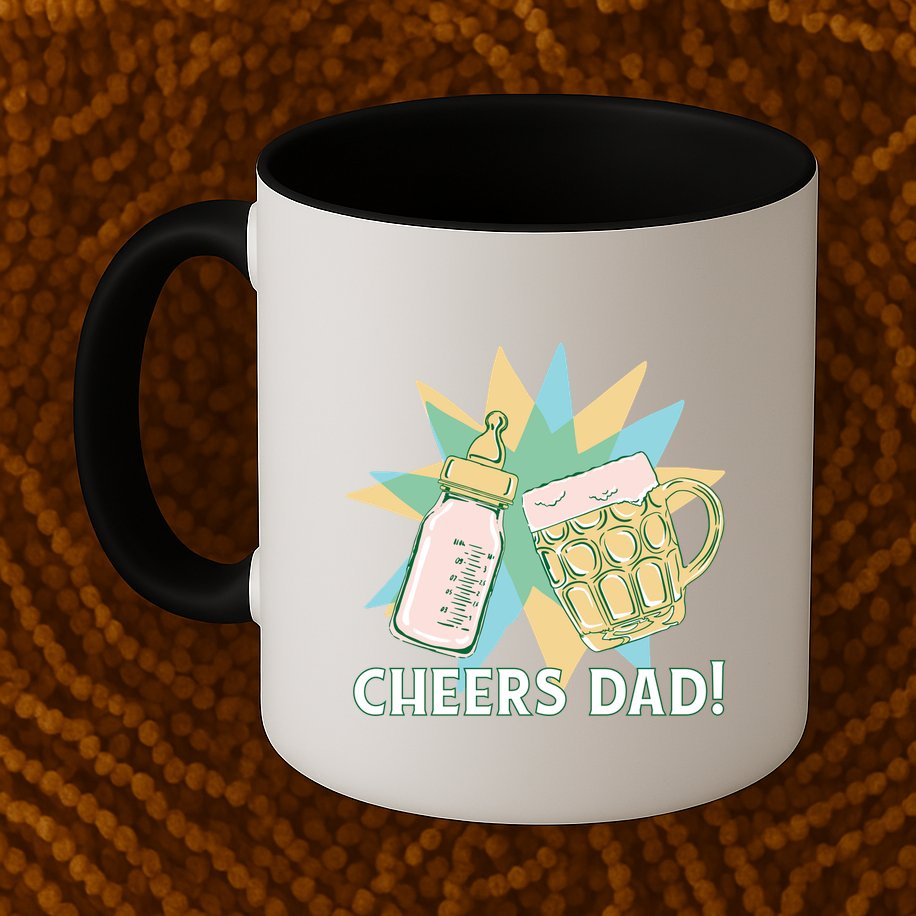 Cheers Dad Bottle And Beer Mug