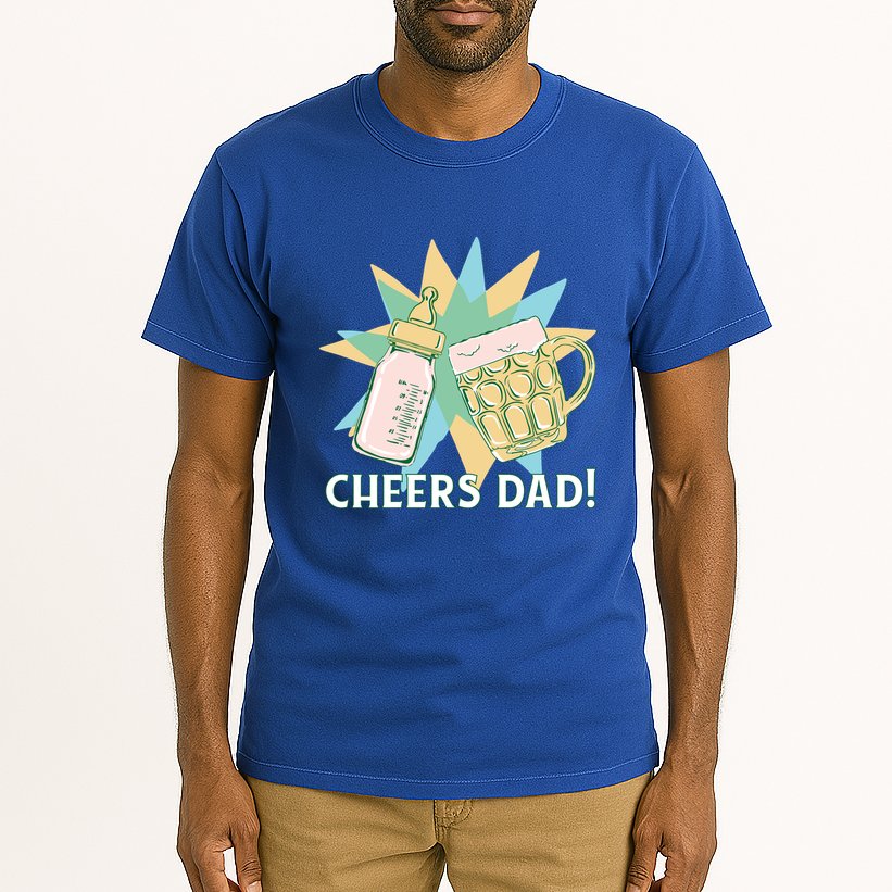 Cheers Dad Bottle And Beer Tall T-Shirt