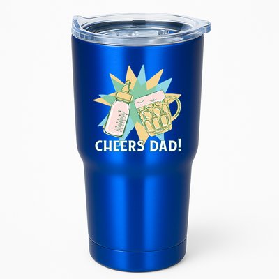 Cheers Dad Bottle And Beer Tumbler