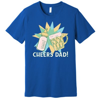 Cheers Dad Bottle And Beer Premium T-Shirt