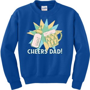 Cheers Dad Bottle And Beer Kids Sweatshirt