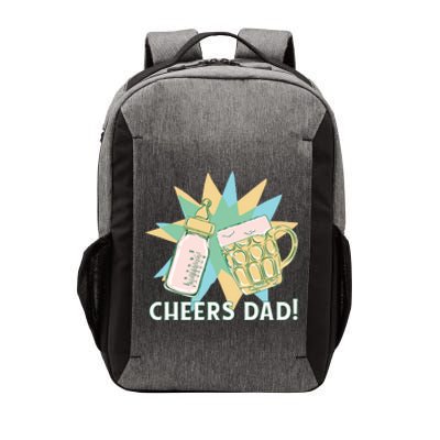 Cheers Dad Bottle And Beer Vector Backpack