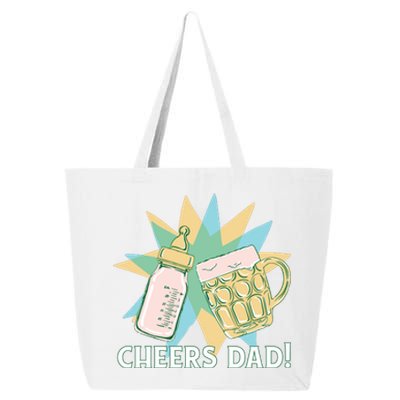 Cheers Dad Bottle And Beer 25L Jumbo Tote