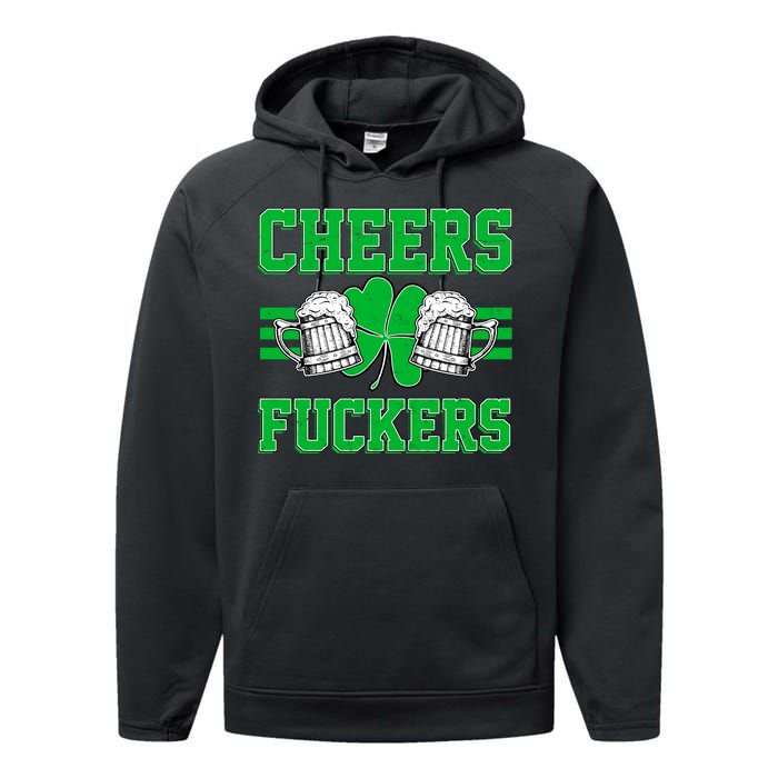 Cheers Fuckers Performance Fleece Hoodie