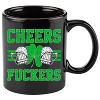 Cheers Fuckers 11oz C Handle Ceramic Mug